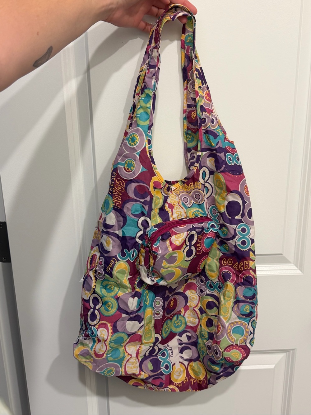 Coach Poppy Packable Shopping Tote NWOT - Picture 4 of 11